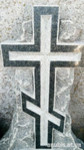 Гранитный крест черный
